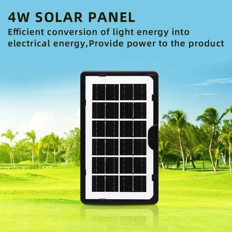 Panneau Solaire Portable 6V 4W Charge Rapide USB image-2