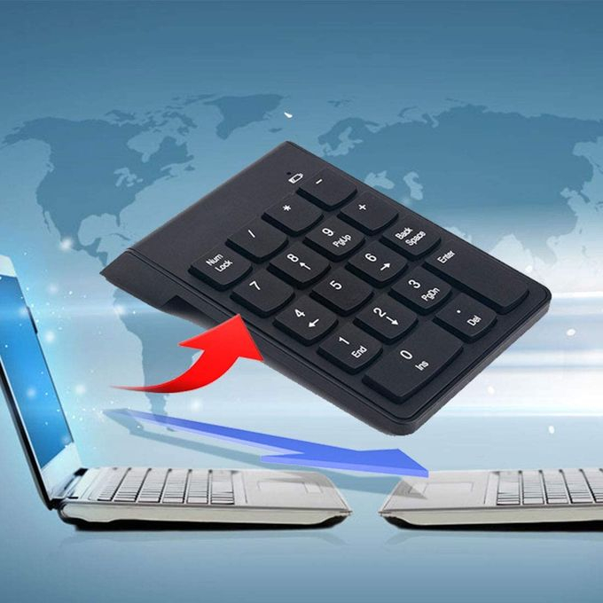 Pavé Numérique Sans Fil Pro – Mini Clavier 18 Touches USB pour Mac & Windowsimage-2