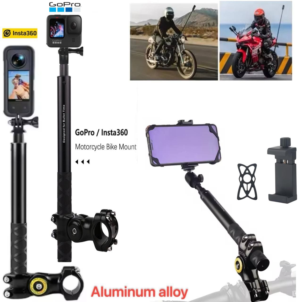 Perche à Selfie pour Insta360 X3 X4 et GoPro image 1