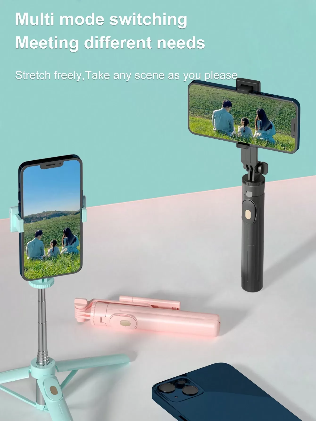 Perche à Selfie Rétractable avec Trépied image 3