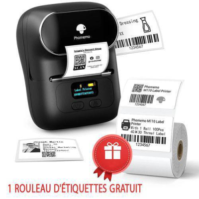 Phomemo M110 – Imprimante d'Étiquettes Thermique Professionnelle Sans Fil