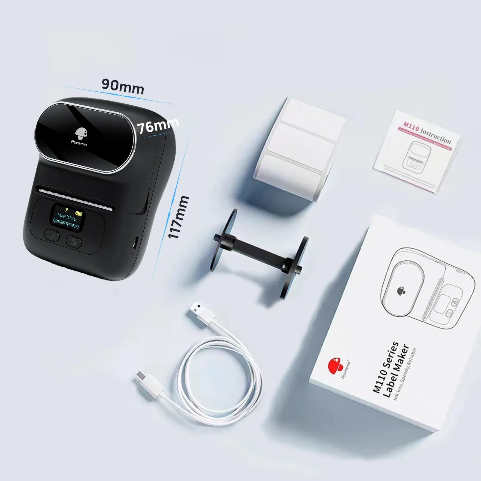 Phomemo M110 – Imprimante d'Étiquettes Thermique Professionnelle Sans Filimage-2