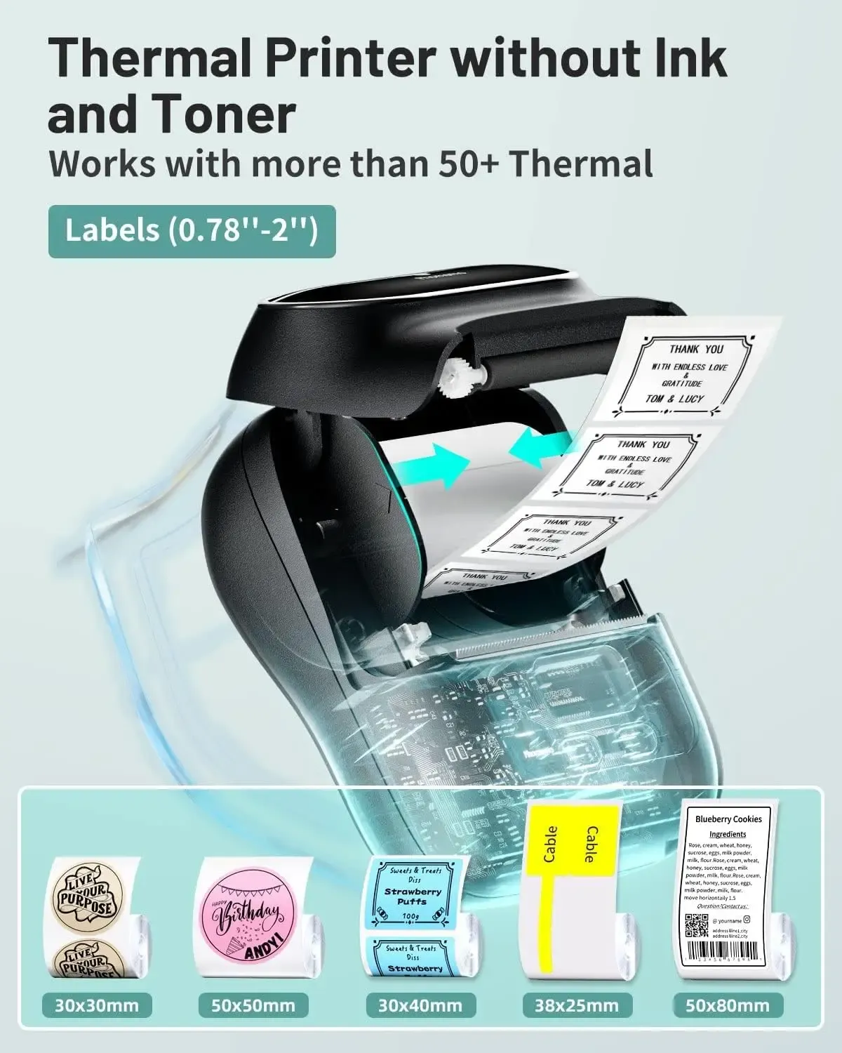 Phomemo M110 – Imprimante d'Étiquettes Thermique Professionnelle Sans Filimage 4