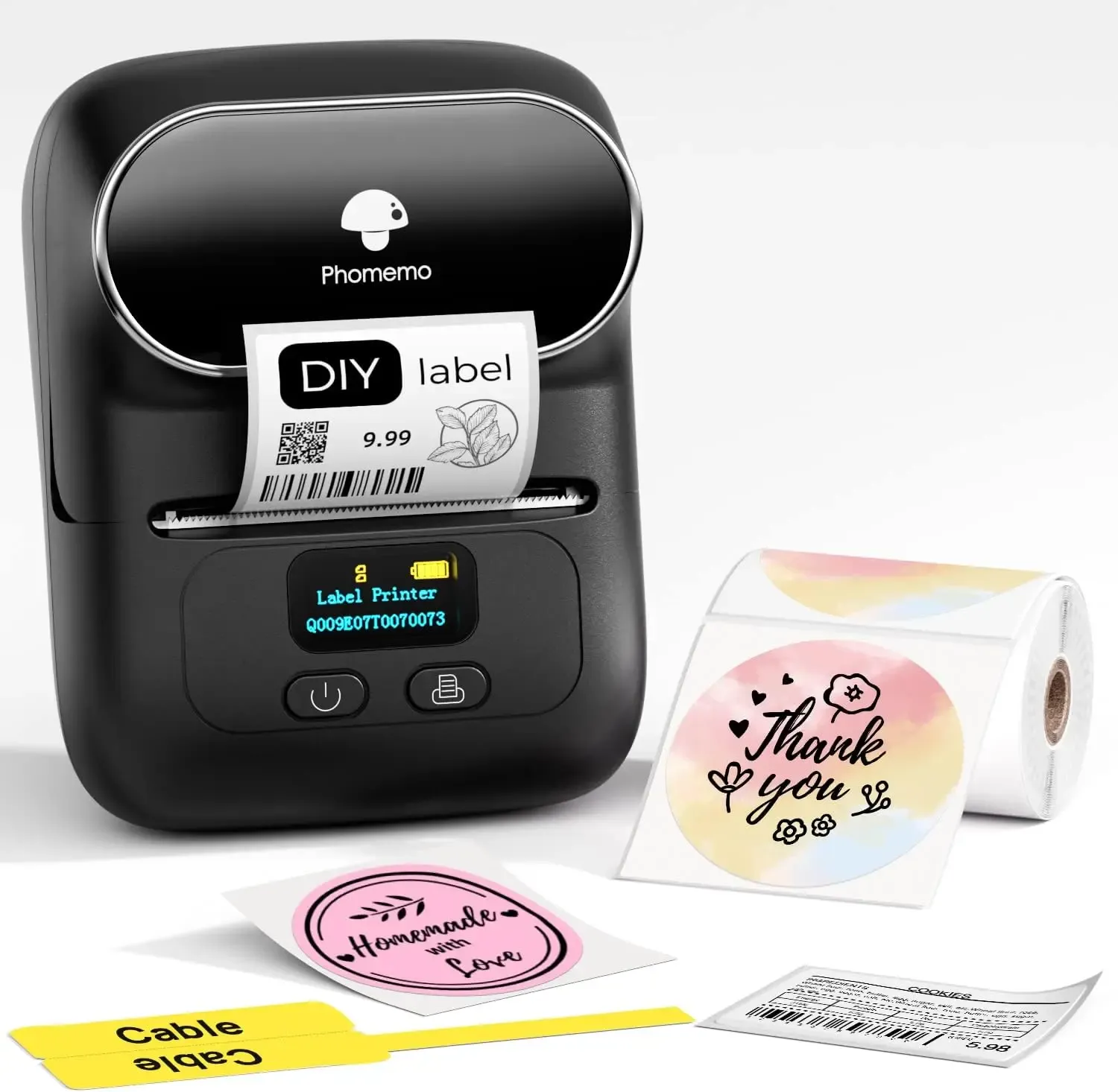 Phomemo M110 Label Maker – Étiqueteuse Thermique Bluetooth pour Commerce, Boutiques et Vêtements image 1