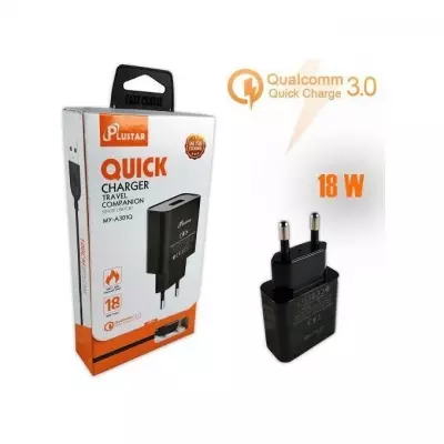 GENERALE - Plustar Chargeur Compatible Avec Tous Les Smartphones - Type C - 18 W -Charge rapide 3.0