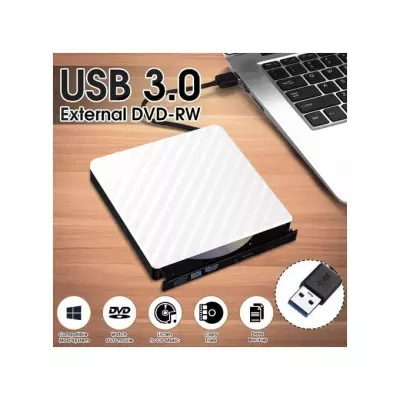 GENERALE - Portable USB 3.0 External DVD-RW CD-RW Drive Burner Reader Writer Slim Player I