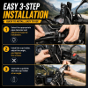Porte-Bouteille Universel Vélo et Moto – Support Rotatif 360°, Fixation Guidon & Taille Extensible image 3