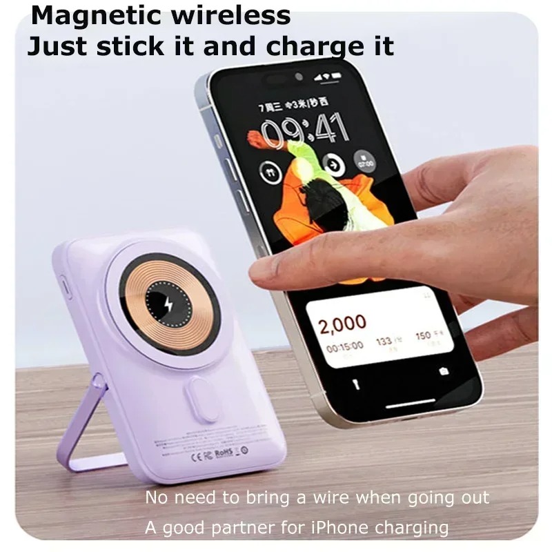 Power Bank MagSafe Transparent 10000mAh avec Charge Rapide 20W image 3