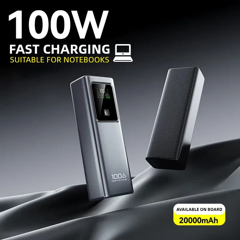 Royal - Powerbank 100W PD 20000mAh – Chargeur Ultra Rapide pour Macbook et PC Portable
