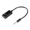Prise casque Jack 3,5 Stéréo Microphone Splitter Audio Noir Câble adaptateur image 1