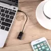 Prise casque Jack 3,5 Stéréo Microphone Splitter Audio Noir Câble adaptateurimage-2
