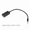 Prise casque Jack 3,5 Stéréo Microphone Splitter Audio Noir Câble adaptateurimage 4