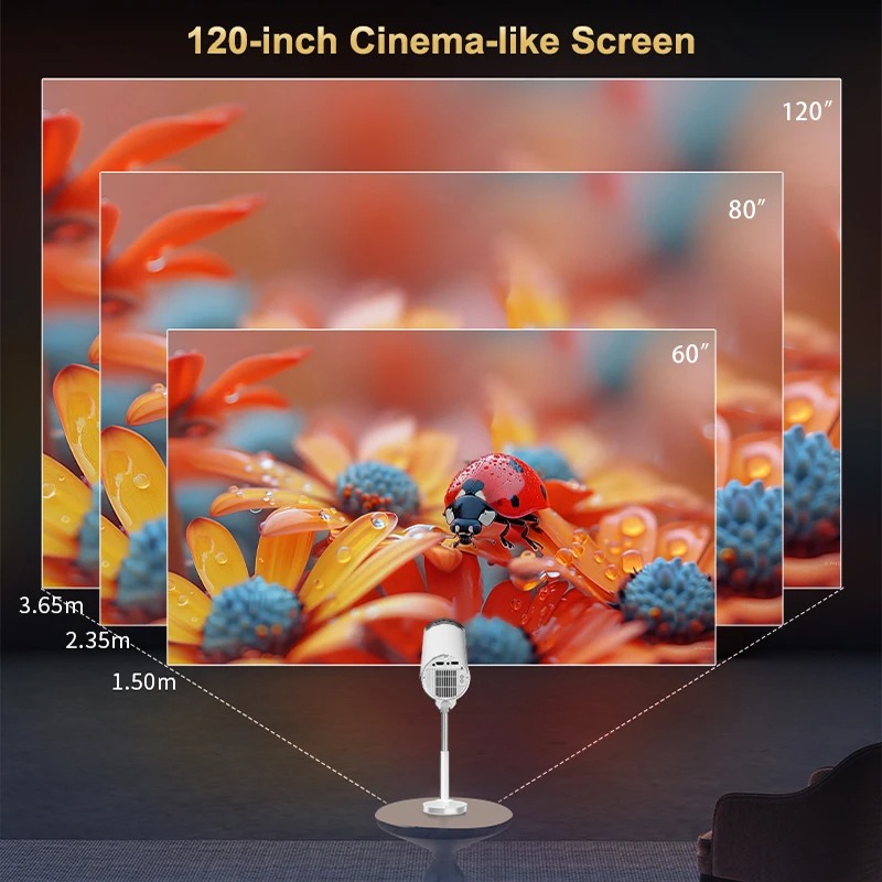 Projecteur Mini Android 13 Touyinger X9 Pro - Full HD 4K & Mise au Point Auto image 3