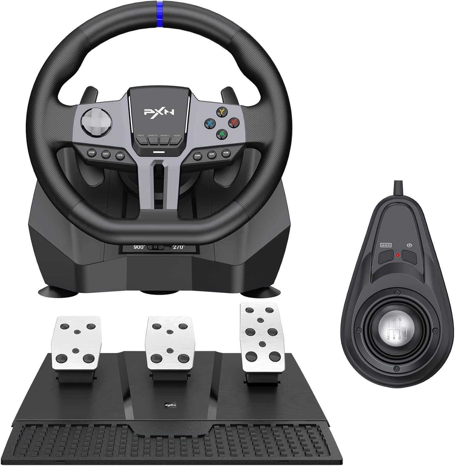 PXN V9 Gen2 – Volant de Course Gaming avec Pédales Magnétiques et Levier de Vitesse image 1