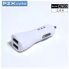 Pzx Chargeur Voiture installation Allume-cigare Dual Port USB charge rapide + cable  v8 image 3