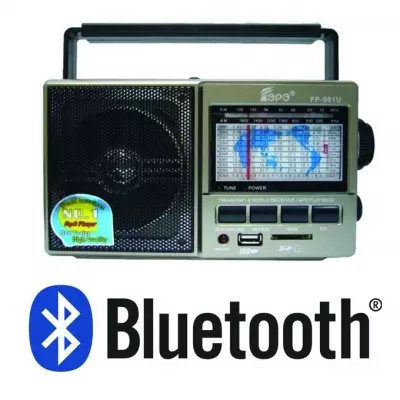 GENERALE - RADIO 901 BLUETOOTH FM/AM/SW Lecteur AUDIO,RECHARGEABLE,USB,SD et MICRO SD
