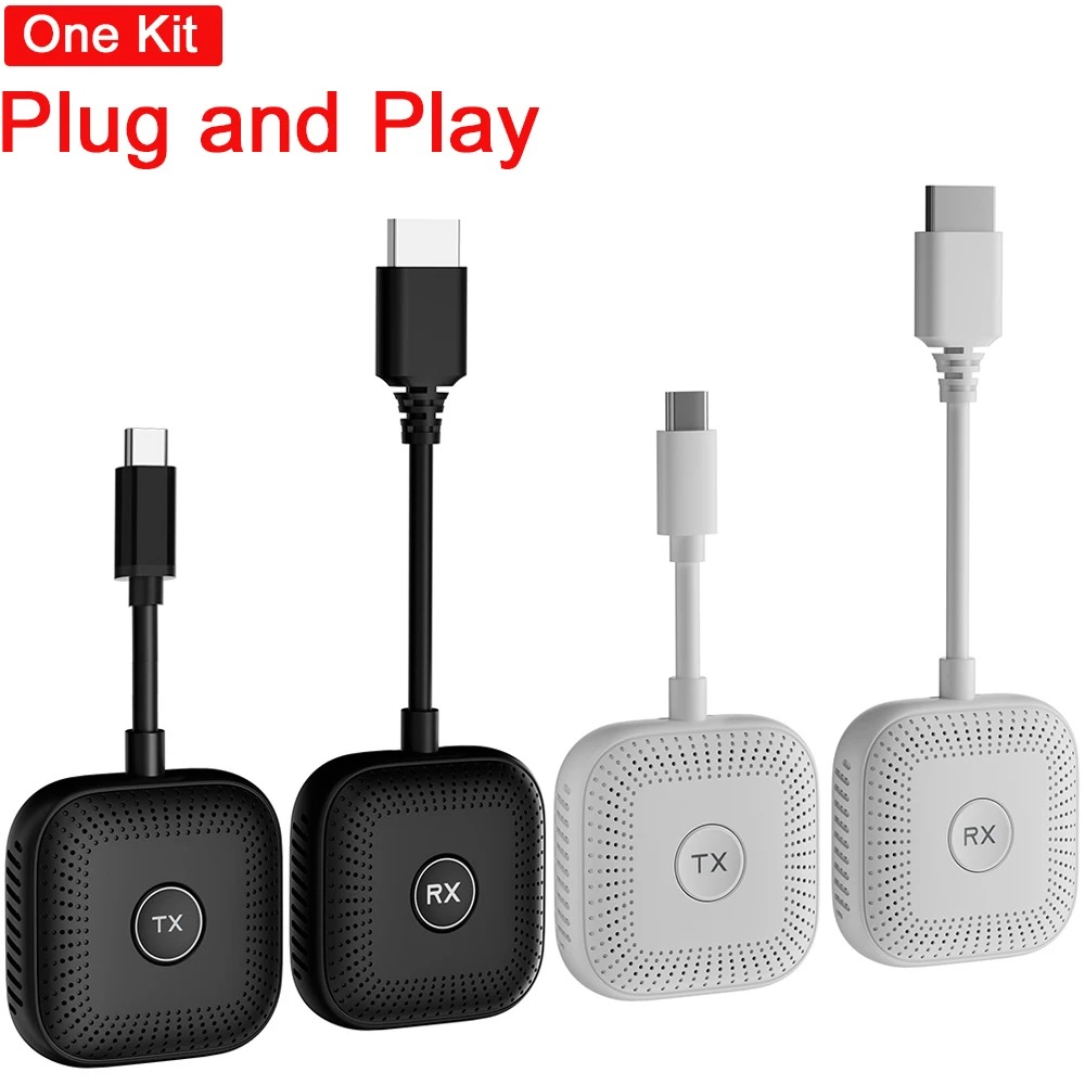 GENERALE - Rallonge HDMI Sans Fil Type C pour iPhone 16 & MacBook – Émetteur et Récepteur Haute Définition