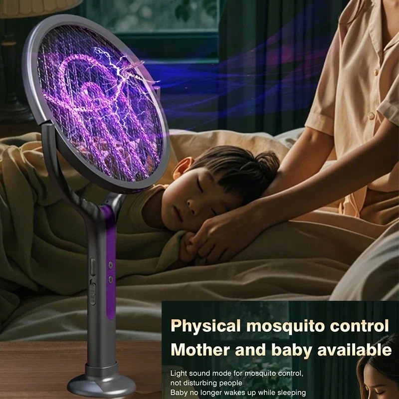 Raquette Anti-Moustique 2-en-1 – Télescopique et Rechargeable USB image 3