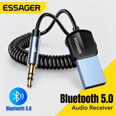 Récepteur Audio Bluetooth 5.0 Essager pour Voiture (Jack 3,5 mm AUX) – Kit Mains Libres & Adaptateur Musique Sans-Fil