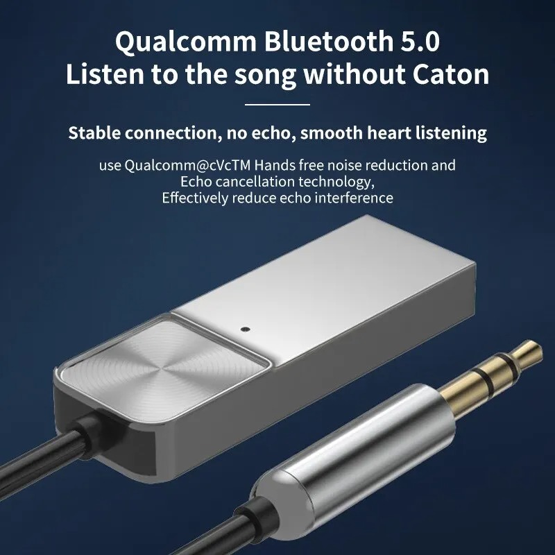 Récepteur Bluetooth Musique Autoradio Jack 3.5 Audio Adaptateur AUX Voiture 3.0 - Équipement auto