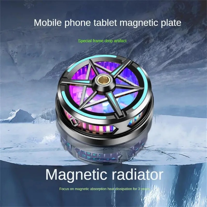 Refroidisseur Pour Téléphone X106 - Système Semi-conducteur 10W, Ventilateur, Magnétique, Taille 7x7x3 Cm, Pour Gaming Et Streaming