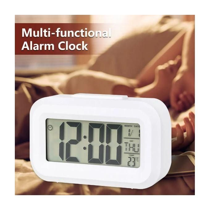 Réveil Numérique avec Rétroéclairage AC-2209 – Mini Horloge de Table avec Snooze et Calendrierimage-2