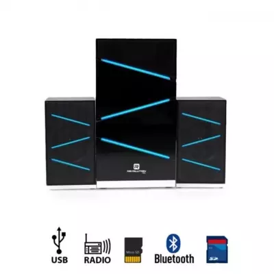GENERALE - Revolution Subwoofer Puissant + 2 Hauts parleurs Bluetooth, Radio C1000