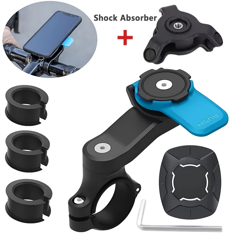 RideLock Pro 360 – Support Téléphone Universel Moto, Vélo et VTT avec Système Détachable image 1