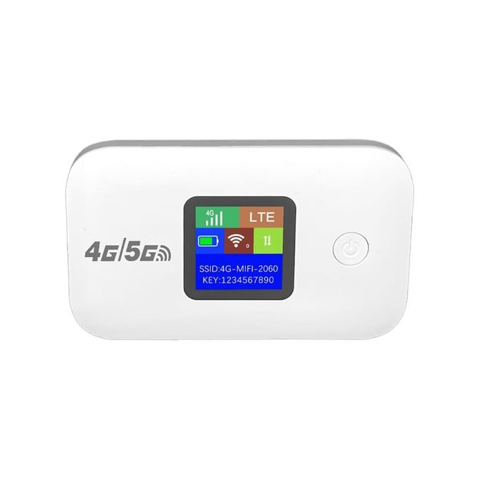 Routeur Wi-Fi Portable 5G / 4G LTE CAT6 – Modem de Voyage avec Emplacement Carte SIM, Écran LCD et Autonomie 14H image 1