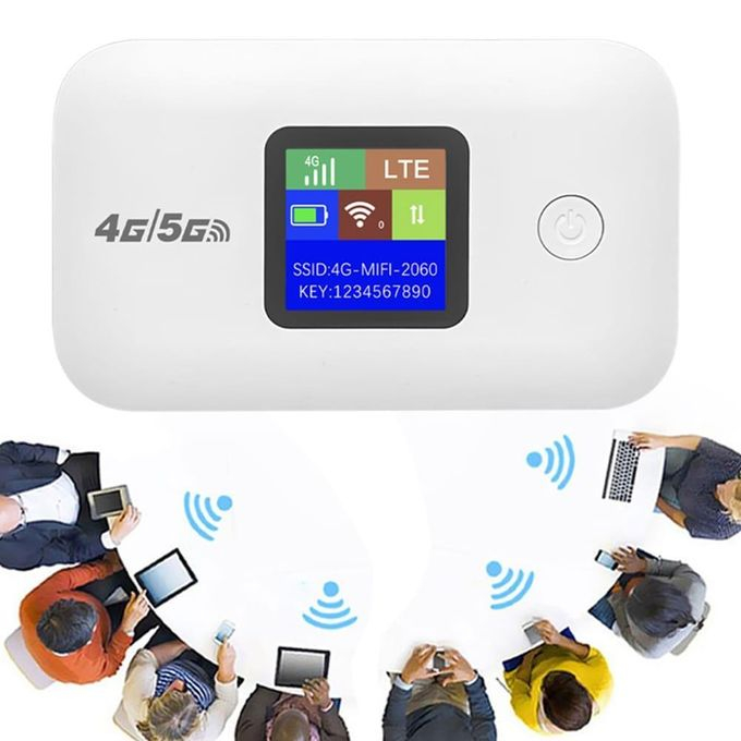 Routeur Wi-Fi Portable 5G / 4G LTE CAT6 – Modem de Voyage avec Emplacement Carte SIM, Écran LCD et Autonomie 14H image 3