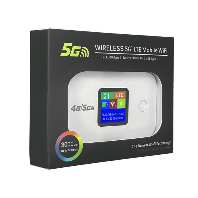 Routeur Wi-Fi Portable 5G / 4G LTE CAT6 – Modem de Voyage avec Emplacement Carte SIM, Écran LCD et Autonomie 14Himage 4