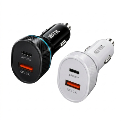 shtel CC-22 – Chargeur de Voiture Rapide PD 20W & Qualcomm QC 3.0