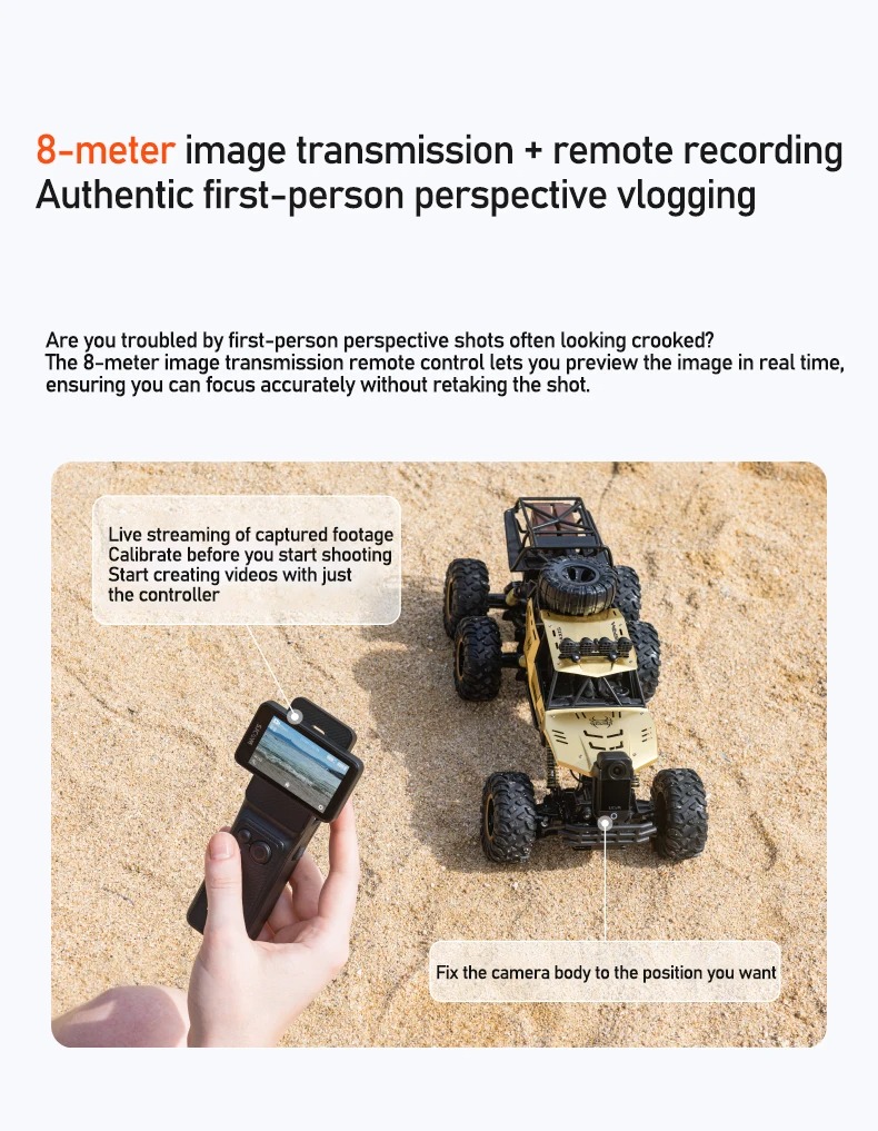 SJCAM C400 – Caméra d'Action Miniature 4K, WiFi 5G & Étanche 30M image 3