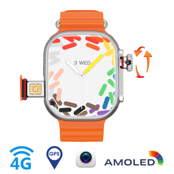 Montre connectée 5G/4G, 2.40 pouces, AMOLED, batterie 2100mah