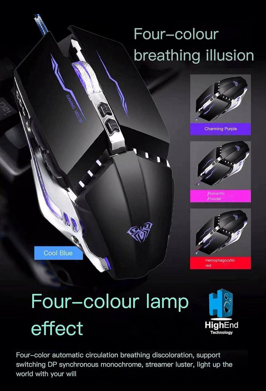 Souris Gaming Aula S30 USB pour Ordinateur image 3