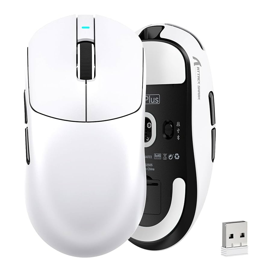 Souris Gaming Sans Fil ATTACK SHARK X8SE – Édition Blanche image 1