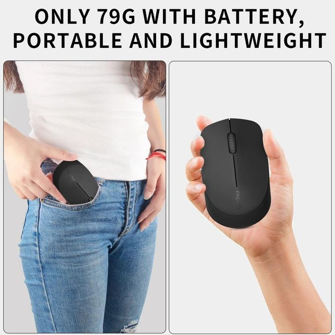 Souris Sans Fil Multi-Mode Rapoo M100G Silent | Bluetooth 5.0 & 2.4G | 2400 DPIimage 4