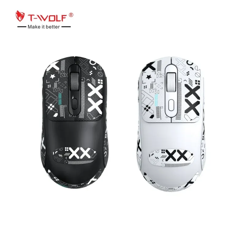 Souris Sans Fil Rechargeable T-WOLF X8 | Dual Mode Bluetooth & 2.4G | 3200 DPI  image 4