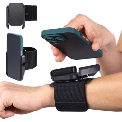 SportFit Pro 360° – Brassard Running & Poignet pour Smartphone avec Fixation Magnétique