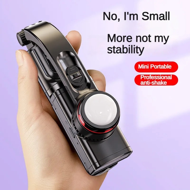 Stabilisateur Cardan Mobile Pliable 3-en-1 – Trépied, Anti-Tremblement, Support Téléphone pour Diffusion en Directimage 4