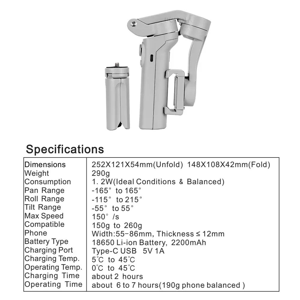 Stabilisateur Cardan Pliable F5image 4
