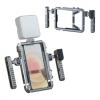 Stabilisateur Smartphone Tout-en-Un Jmary MS-98 (KM Technology) – Rig Vidéo Métallique avec Double Poignée, Micro & Lampe LED pour Vloggingimage-2