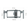 Stabilisateur Smartphone Tout-en-Un Jmary MS-98 (KM Technology) – Rig Vidéo Métallique avec Double Poignée, Micro & Lampe LED pour Vlogging image 3