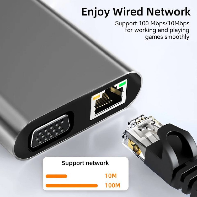 Station D'accueil pour Ordinateur HUB USB C 11 en 1image 4