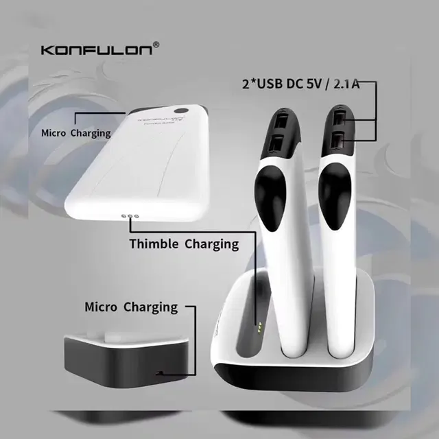 Station d'Alimentation Konfulon - Pack de 3 Batteries 10 000 mAh image 3