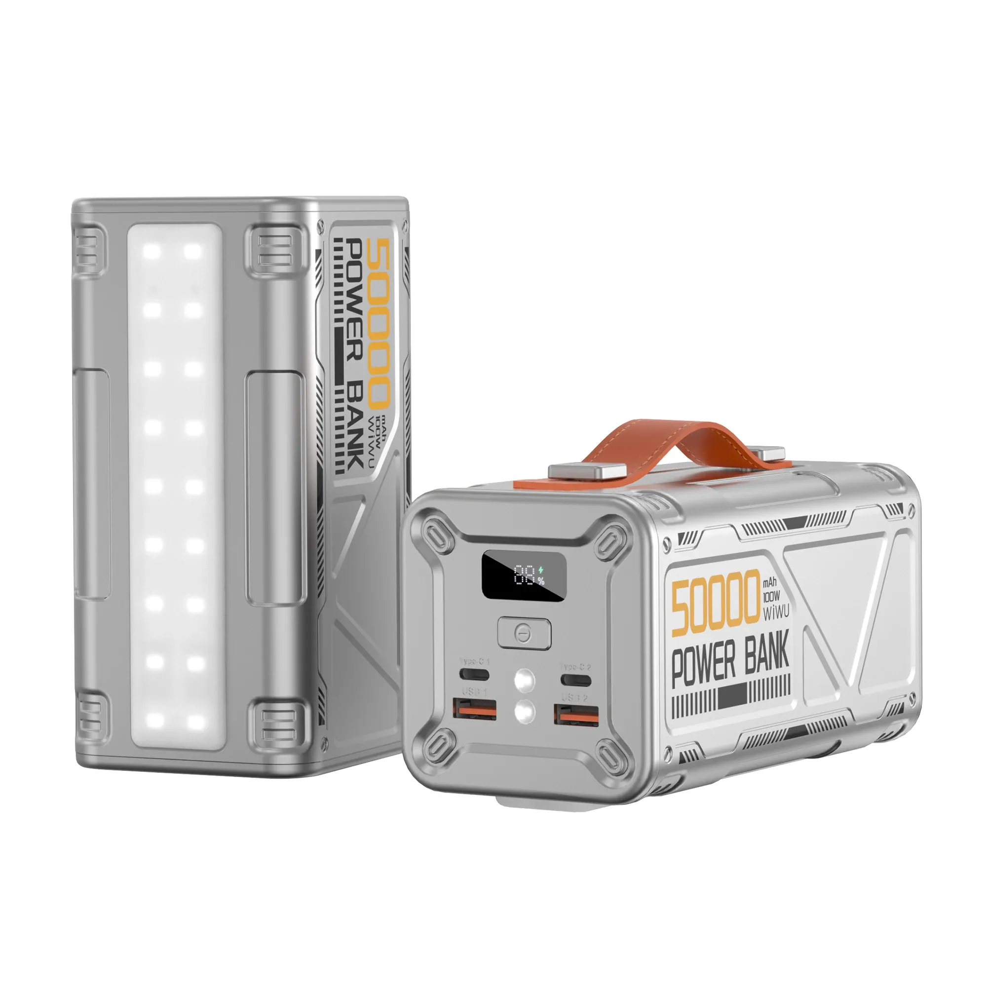 Station d'Alimentation Portable WiWU 50000mAh Étanche 100W – Charge Rapide Grande Capacité, Batterie de Secours pour Ordinateur Portableimage-2