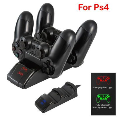 Station de Charge Rapide Sans Fil pour Manettes PS4 DualShock 4 – Support de Double Recharge