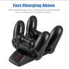 Station de Charge Rapide Sans Fil pour Manettes PS4 DualShock 4 – Support de Double Recharge image 3