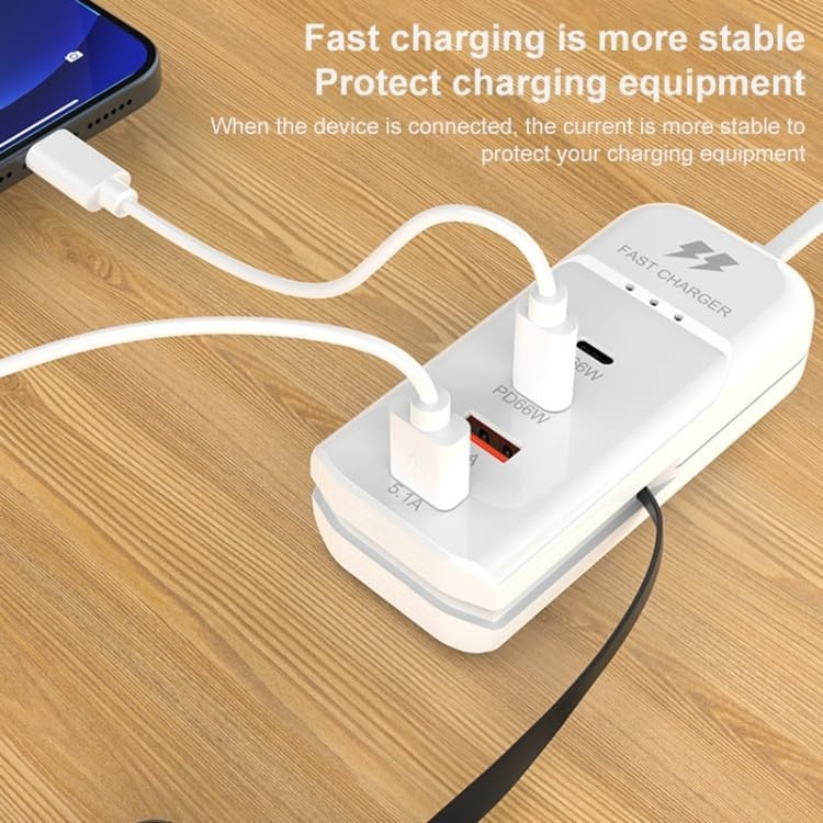 Station de Charge USB-C 66W – Hub de Bureau Rapide Multi-Appareils image 3
