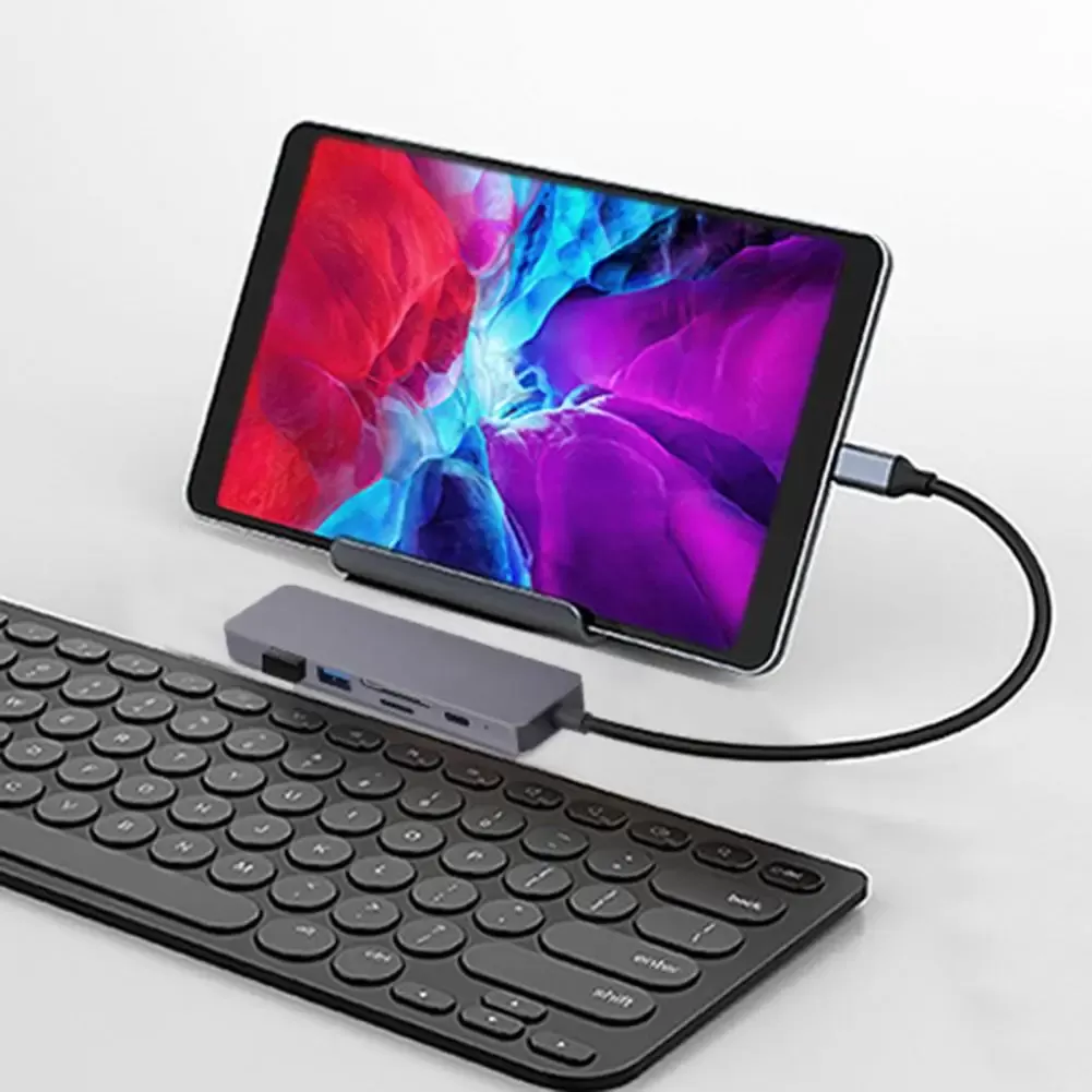Station HUB 6-en-1 USB-C avec Lecteur de Carteimage 4